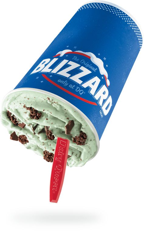 NEW ITEM: Mint Brownie Blizzard from Dairy Queen. See the full nutrition facts, weight watchers points and allergies on our website. #fastfood #nutrition Dairy Queen Blizzard Flavors, Dq Blizzard, Dairy Queen Blizzard, Mint Oreo, Mint Brownies, Mint Cookies, Dairy Queen, Soft Serve, Coors Light Beer Can