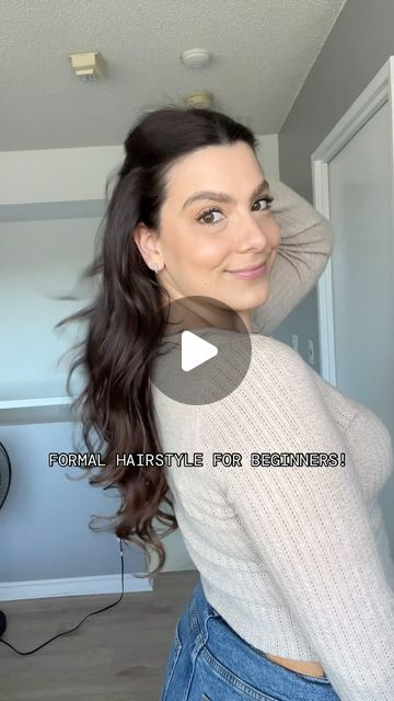 ☪︎ Tori Puras ✫ on Instagram: "@_toripuras easy formal hairstyle! Try it for yourself! FOLLOW FOR MORE FROM THE WEDDING GUEST SERIES #weddingseason2024 #weddinghair #weddingguesthair #formalhairstyle #promhair #hairtutorial" Hairstyles For A Wedding Guest, Easy Wedding Guest Hair, Easy Hairstyles For Wedding Guest, Easy Formal Hairstyles, Easy Wedding Guest Hairstyles, Formal Hairstyle, Easy Wedding, Wedding Guest Hairstyles, Formal Hairstyles