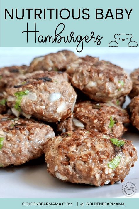 Blw Hamburger, Ground Beef Recipes For 10 Month Old, Blw Beef Recipes, Blw Ground Beef Recipes, Baby Ground Beef Recipes, Blw Ground Beef, Ground Beef Baby Food Recipes, Toddler Beef Recipes, Ground Beef Baby Led Weaning