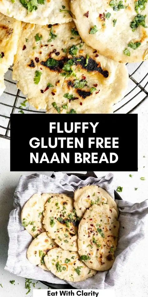 Naan Meals, Healthy Naan, Gluten Free Naan Bread Recipe, Paleo Naan, Gluten Free Naan Bread, Gluten Free Bread Recipe Easy, Easy Naan, Gluten Free Naan, Naan Bread Recipe