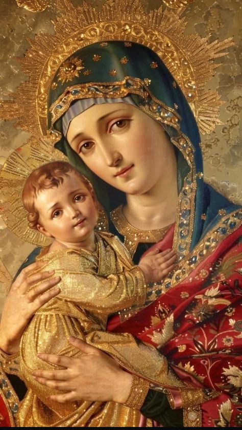 Orthodox Wallpaper, Mother Mary Wallpaper, Roman Catholic Art, Mary Jesus Mother, Mother Mary Pictures, Catholic Artwork, Jesus Mother, Virgin Mary Art, Mother Mary Images