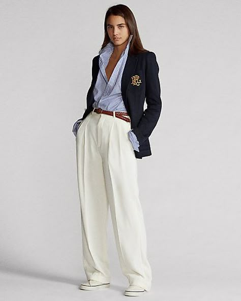 Ralph Lauren Looks, Ralph Lauren Womens Clothing, Old Money Outfits, Ralph Lauren Style, Blazer Designs, Old Money Style, Ralph Lauren Outfits, Casual Work Outfits, Looks Chic