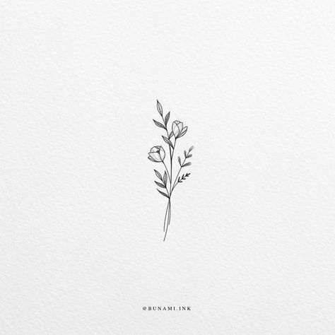 180+ Beautiful Birth Flower Tattoo Ideas (2023) - TattoosBoyGirl Dainty Drawings, Bunami Ink, Fine Tattoo, Delicate Flower Tattoo, Tiny Flower Tattoos, Simple Flower Tattoo, Tulip Tattoo, Wildflower Tattoo, Small Flower Tattoos