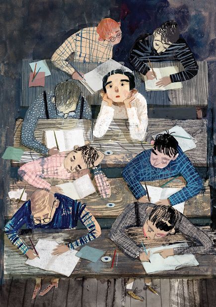 Victoria Semykina Victoria Semykina, Moscow Art, 동화 삽화, School Illustration, Picture Books Illustration, Book Illustration Art, Communication Art, School Posters, Illustration Inspiration