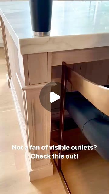 BLUR Design & Lifestyle | Loving this hidden outlet detail!   🎥 @village_handcrafted  Designer: @ariellahorowitzdesigngroup 🙌  #hiddenoutlet #cabinetryinnovation... | Instagram Hidden Island Outlets, Outlet On Kitchen Island, Kitchen Island Electrical Outlets, Outlets In Kitchen, Hidden Outlets In Kitchen, Island Outlets, Hidden Outlet, Recessed Outlets, Hidden Outlets