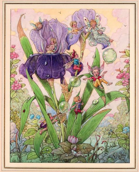 Lucas Museum, Flower Rain, Lucas Arts, Fairy Paintings, Fairy Illustration, Fairy Artwork, Baby Fairy, Vintage Fairies, Fairy Magic