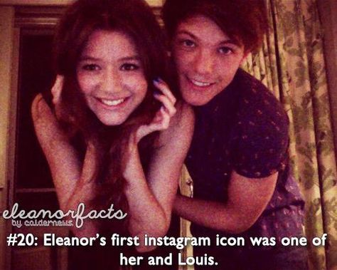 Eleanor and Louis facts Louis Tomlinson And Eleanor Calder, Eleanor Calder Style, Louis And Eleanor, One Direction Fandom, In The Airport, Best Music Artists, Ocean Blue Eyes, Im Obsessed, Aesthetic Memes