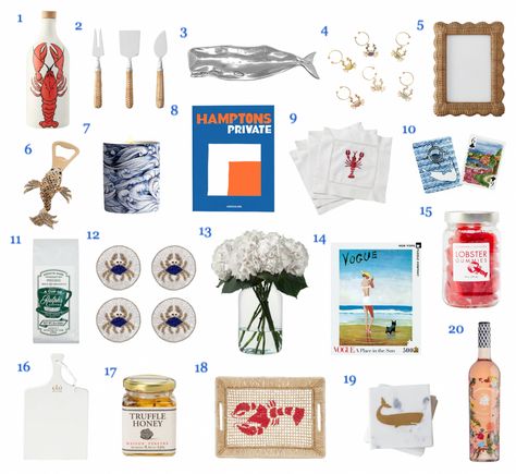 Beach House Host Gift Guide Lobster Cocktail, White Hydrangea Bouquet, Ideas Cuarto, Summer In A Bottle, Joanna Buchanan, Beach House Gift, Beach Place, Gift Inspo, Spring Mood