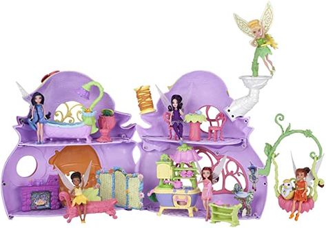 Amazon.com: Disney playset: Toys & Games Tinkerbell Toys, Tinkerbell Characters, Fairies Tinkerbell, Kinkade Disney, Thomas Kinkade Disney, Disney Names, Disney Garden, Chihiro Y Haku, Tinkerbell Fairies