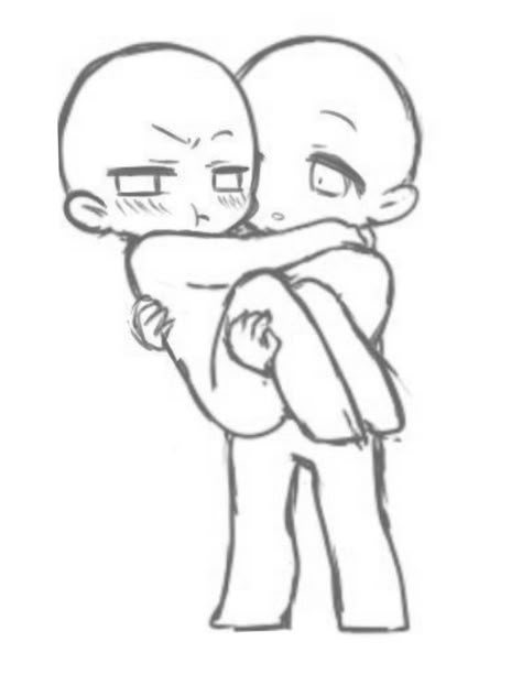 Chibi Base Couple, Pose Chibi, Chibi Pose, Chibi Base, Chibi Reference, Chibi Poses, Pose Base, Body Bases, Chibi Body