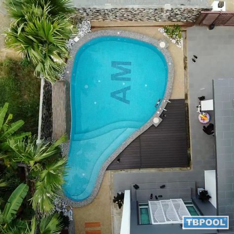 Backyard Landscape, Weird Shapes, The Shape, The Pool, Outdoor Garden, Backyard Landscaping, Swimming Pool, Outdoor Space, Swimming Pools