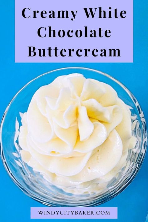 White Chocolate Buttercream Recipe, White Chocolate Ganache Buttercream, Chocolate American Buttercream, Flavored Buttercream Frosting, Buttermilk Frosting, American Buttercream Recipe, Chocolate Icing Recipes, White Chocolate Buttercream Frosting, Cooked Frosting