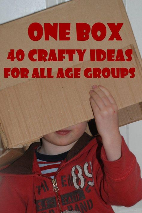 What isn't there to love about a cardboard box? So simple and yet SOOO versatile. Much loved in our house, here are 40 ideas of what to make with them, from the large to the tiny.... Red Ted Art, Cardboard Box Crafts, Box Craft, Crafty Kids, Childrens Crafts, Cardboard Crafts, What To Make, Craft Activities For Kids, Duct Tape