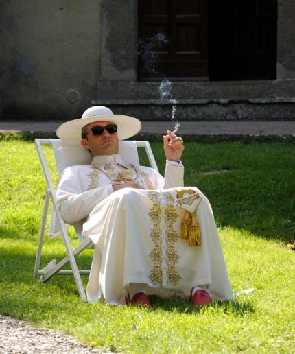 Young Pope, Cavo Tagoo Mykonos, Sunday Activities, New Pope, Jude Law, Christian Memes, Movie Fashion, Movie Lover, Pose Reference Photo