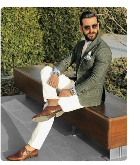 Blazer Outfits Men, Mens Fashion Blazer, Formal Mens Fashion, Classy Men, Mens Fashion Classy, Mens Fashion Casual Outfits, Wedding Suits Men, Green Coat, Mens Fashion Suits