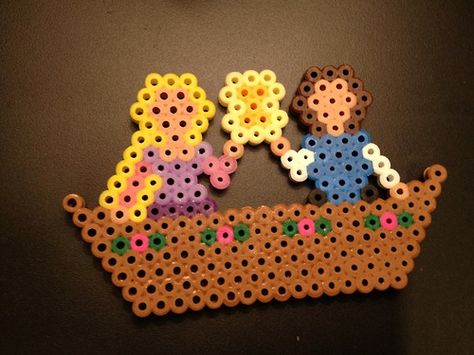 Perler bead Tangled Peeler Bead Disney, Perler Beads Ideas Bookmark, Disney Pearl Beads, Broadway Perler Beads, Fuse Bead Patterns Disney, Tangled Perler Bead Patterns, Disney Melty Beads Patterns, Perler Bead Art Disney, Ratatouille Perler Beads