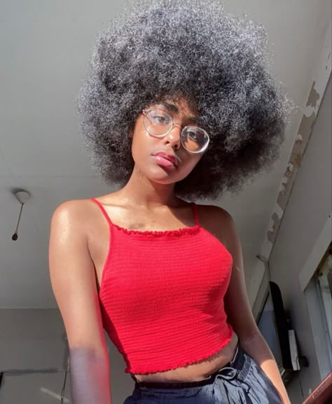 Small Afro Hairstyles 4c Hair, South African Hairstyles Braids, Small Afro Hairstyles, Afro With Glasses, Mini Afro Hairstyles, 4b Afro, Small Afro, Mini Afro, Afro Hair Art