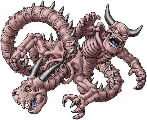 Bone Reference, Dragon Quest Art, Dragon Quest Monsters, Toriyama Art, Creepy Dude, Ultimate Dragon, Dragon Ball Image, Dragon Quest, Blue Dragon