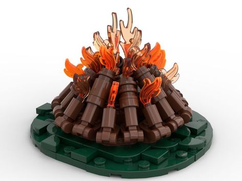 Lego Camp, Lego Fire, Lego Halloween, Motor Generator, Log Fire, Creative Building, Lego Club, Log Fires, Little Shop Of Horrors