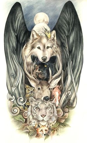 Spirit Animal Totem, Tattoo Animal, Animal Spirit Guides, Animal Guides, Power Animal, Animal Totem, Wolf Spirit, Medicine Wheel, Animal Totems