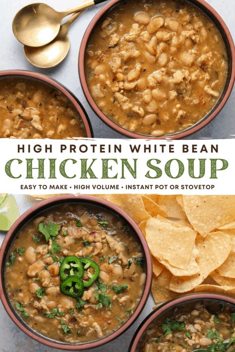 White Bean Ground Chicken Soup Ground Chicken Soup Recipes, Soup With Ground Chicken, Ground Chicken Soup, Ground Chicken Recipes Healthy, Low Calorie Tortilla, Butter Bean Soup, Texas Restaurants, Chicken Soup Recipe, Chicken Recipes Healthy