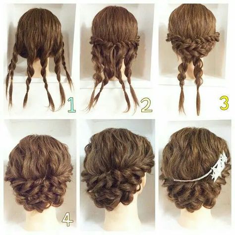 Easy Hairstyles For Curly Hair Step by Step Twist Out Styles, Braided Crown Hairstyles, Easy Updo, Updo Wedding, Protective Hairstyles For Natural Hair, Hair Bun Tutorial, Natural Hair Twists, Peinados Recogidos, Hair Twist Styles