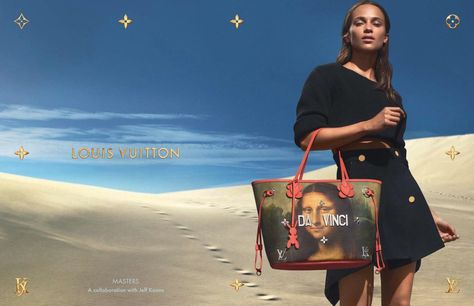 LV x Jeff Koon "Master's" Collection - Da Vinci Louis Vuitton Ads, Alicia Vikander Style, Tulip Fever, The Fifth Estate, Swedish Girl, Mert And Marcus, Small Hand Bags, Sac Louis Vuitton, Fashion Ad Campaigns