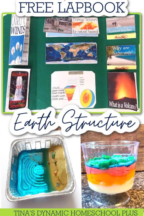 Free Earth Science Lapbook & Unit Study Ideas. I have the rest of the minibooks to go with the free earth science lapbook, which is Earth’s Structures. Also, look at my page Lapbook Ideas for more homeschool lapbooks. Too, I have a cover which can be used as a lapbook cover or for clip art to decorate notebooking pages. Also, I focused on two units, which are Unit Three: Plate Tectonics and Earth’s Structure and Unit Four: The Shape of Earth’s Surface. Earth Science Stem Activities, Earth Unit Study, Earth’s Layers Project, Earth Science Unit Study, Earth's Spheres Interaction Project, Rapid Changes To Earths Surface, Extreme Earth Ks2, Homeschool Lapbooks, Earth Layers Project