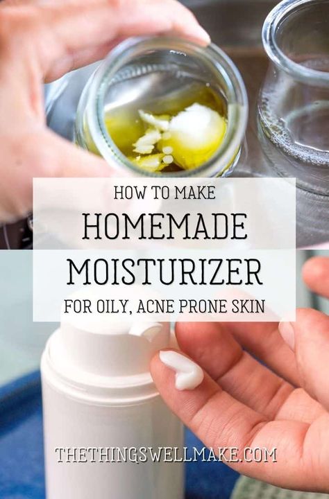 Making your own facial moisturizer isn't difficult, and it can save you a lot of money. Learn to make a homemade moisturizer for oily, acne-prone skin, and customize it to suit your skincare needs. #naturalskincare #miy #thethingswellmake #lotion #moisturizer Diy Moisturizer For Oily Skin, Diy Face Moisturizer For Acne Prone Skin, Diy Moisturizer For Acne Prone Skin, Homemade Moisturizer For Face, Diy Face Lotion, Homemade Face Moisturizer, Diy Face Moisturizer, Natural Skin Moisturizer, Oily Acne Prone Skin