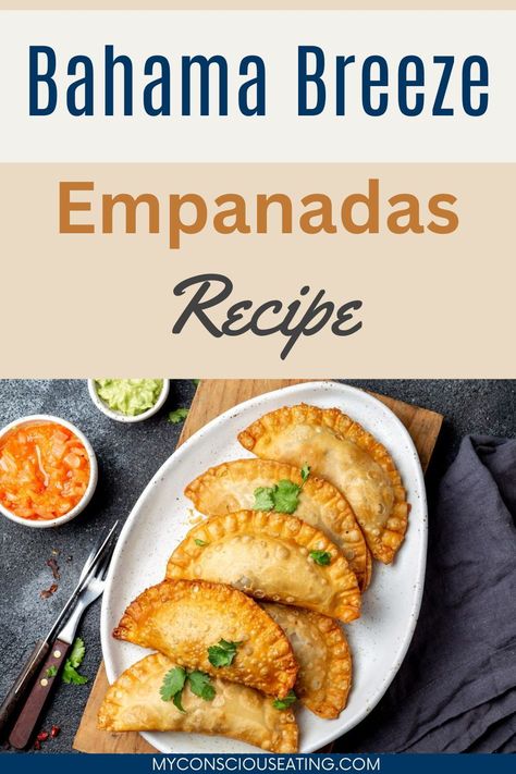 Bahama Breeze Empanadas are a tropical escape in every bite, and I've captured the essence of this recipe perfectly. The flaky pastry and savory filling make for an irresistible appetizer that's oh so good! #BahamaBreezeEmpanadas #EmpanadaRecipe Bahama Breeze Empanadas Recipe, Bahama Breeze Copycat Recipes, Reina Pepiada Recipe, Bahama Breeze Recipes, Biscuit Empanadas, Empanadas Recipes, Mexican Magic, Potato Empanadas, Beef Empanadas Recipe