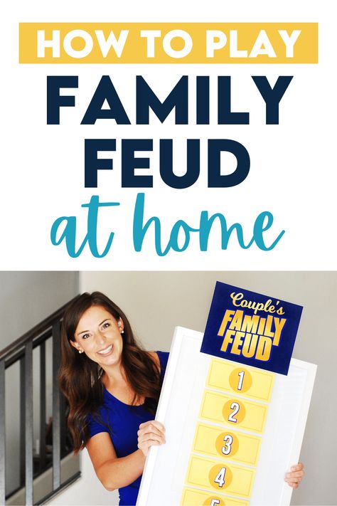 Can't wait to use these fun Family Feud questions at our next group date!! #familyfeudquestions #familyfeudgame #familyfeudquestionsandanswers Diy Game Night, Family Feud Questions And Answers, Family Feud Template, Family Feud Questions, Family Feud Answers, Family Feud Game, Reunion Games, Senior Activities, The Dating Divas