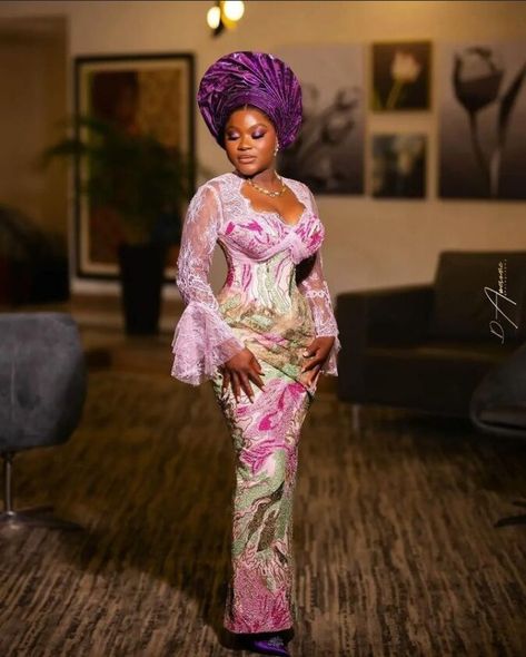 Latest and Best Owambe Styles For Brocade Fabrics. Nigerian Dress Styles Gowns, Latest Owambe Styles, Brocade Asoebi Styles, Latest Lace Gown Styles Aso Ebi, Lace Gown Styles Aso Ebi, Nigerian Traditional Dresses, Owambe Styles, Nigerian Dress Styles, Aso Ebi Lace