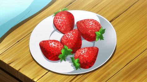 Strawberry Snacks, Fruit Icons, Food Painting, Anime Food, Food Drawing, Cafe Food, Food Illustrations, Fruits And Veggies, No Bake Desserts