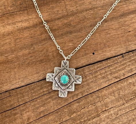 Southern Jewelry, Paw Art, Turquoise Necklaces, Turquoise Cross Pendant, Silver Necklace Simple, Leather Jewels, Silver Turquoise Jewelry, Faith Jewelry, Southwest Jewelry