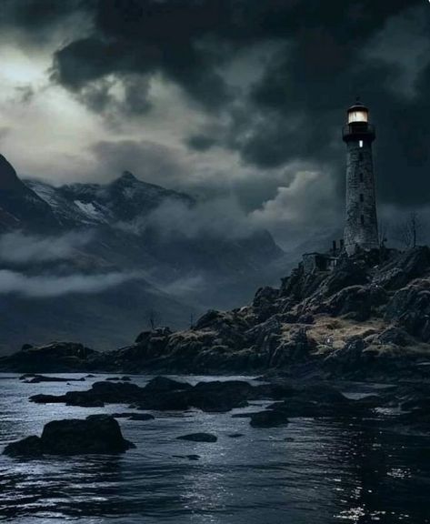 Gothic Perfume, Dark Naturalism, Lighthouse Painting, Lighthouse Art, D D Maps, The Haunting, The Mist, The Lighthouse, The Fog