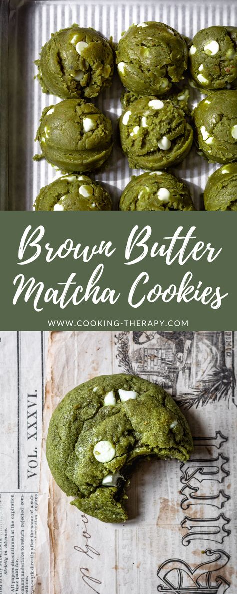 Matcha Cookies Recipe, White Chocolate Matcha, Matcha Dessert Recipes, Matcha Baking, Desserts Japonais, Recipes Chili, Pasta Bread, Matcha Green Tea Recipes, Sandwich Lunch