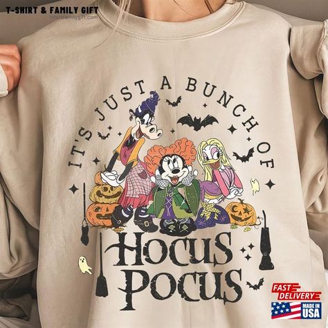 Comfort Colors Disney Halloween Hocus Pocus Shirt It's Just A Bunch Of Sweatshirt Classic Check more at https://tshirtfamilygift.com/product/comfort-colors-disney-halloween-hocus-pocus-shirt-it-s-just-a-bunch-of-sweatshirt-classic/ Cute Disney Fits, Disney Suitcase, Disney Girls Trip, Fall Disney, Disney Family Trip, Hocus Pocus Shirt, Graphic Tee Men, Disney Fits, Halloween Hocus Pocus