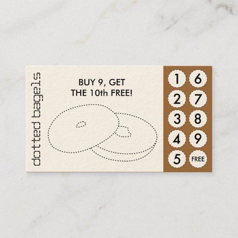 DIY  - Make your own unique punch cards with this easy tutorial! Perfect for parties, events, or just to say thank you. #bagelpunchcards #diy . #Cafe_Loyalty_Card_Design #Bagel_Bakery #Cafe_Design_Inspiration #Loyalty_Card_Design Cielo Aesthetic, Cafe Design Inspiration, Bakery Business Cards, 포트폴리오 레이아웃, Bagel Shop, Ticket Design, Vi Design, Bakery Business, Loyalty Card