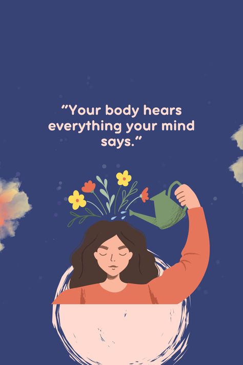 Speak gently to your body. It hears every thing your mind says. #healthymind #healthybody #wellness #bodymind Body Mind Soul, Intentional Life, High Vibrational, Vibrational Energy, Workout Memes, Healthy Mindset, 2025 Vision, Mind Body Soul, Every Thing