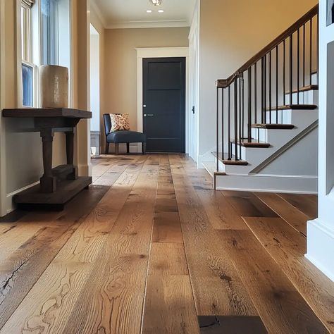 Boho Farmhouse Flooring, Farmhouse Flooring Ideas, Birch Floors, Ranch House Ideas, Ash Flooring, Barnwood Floors, Hickory Flooring, Heart Pine Flooring, Farmhouse Flooring