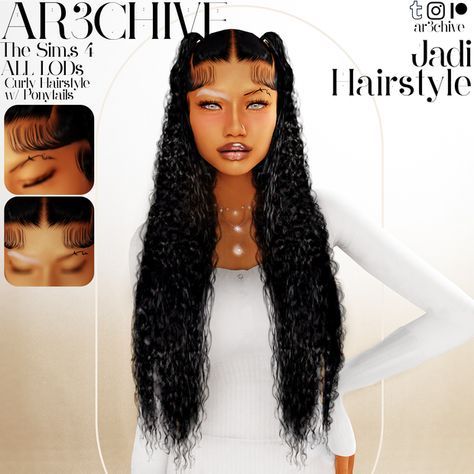 Jadi Hairstyle 🫧 | Patreon Sims4 Spiritual Cc, Mod Hair Patreon, Sims 4 Mods Free Hair, Sims 4 Custom Content Curly Hair, Alpha Sims Cc Hair, Ts4 Urban Hair, Simtury Cc Hair, Sims 4 Cc Wigs Patreon, Afro Hair Sims 4 Cc Patreon