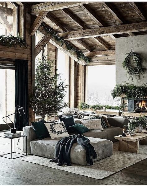 Design Camino, Scandinavian Style Home, Interior Design Per La Casa, Interior Design Rustic, Log Cabin Homes, Home Fireplace, Modern Cabin, Design Del Prodotto, Rustic Living