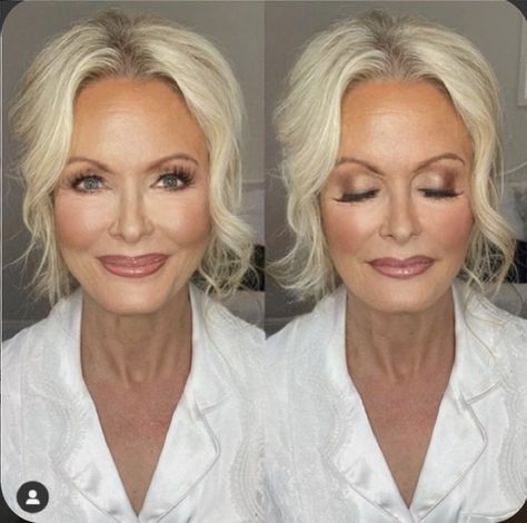 Wedding At 40 Years Old, Mom Makeup Wedding, Make Up For Mom Of The Bride, Mother Of The Groom Makeup Over 50, Makeup Looks For Older Women Over 40, Make Up Over 60 Older Women Beauty Tips, Mother Of The Bride Makeup Over 50 Brown Eyes, Mother Of The Bride Makeup Ideas, Natural Makeup For Older Women