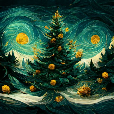 Christmas Canvases, Christmas Theme Background, Van Gogh Style, Picasso Style, Theme Background, Christmas Canvas, Vincent Van, Artist Style, Backgrounds Free