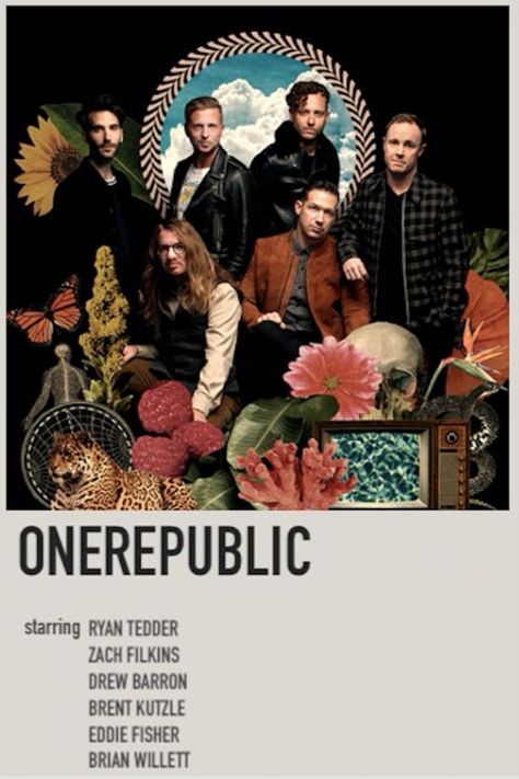 Ryan Tedder, Eddie Fisher, Polaroid Poster, One Republic, Music People, Vintage Poster Art, Cinematic Photography, I Love Music, The Band