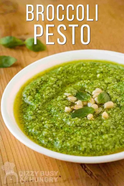 Healthy Pesto, Broccoli Pesto, Healthy Broccoli, Easy Broccoli, Pesto Recipe, Pesto Sauce, Homemade Sauce, Tasty Food Videos, Pasta Sauce