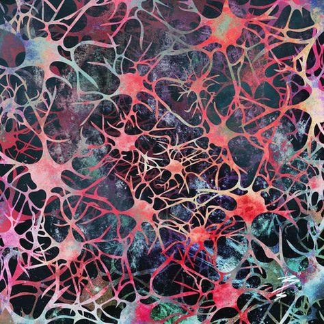 Biological Structures Art, Brain Neurons Art, Neurons Aesthetic, Neuron Aesthetic, Synapse Neurons Art, Neurons Art, Brain Art Neuroscience, Neuron Art, Cells Art