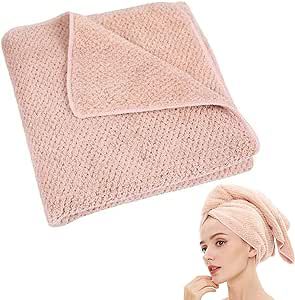 Laojbaba Microfiber Hair Towel Quick Dry Hair Towel Hair Drying Towels Suitable for All Kinds of Hair Ultra Absorbent Long and Thick Hair 20X40inch Lotus Root Pink (1pcs) Long And Thick Hair, Microfiber Hair Towel, Hair Towel Wrap, Lotus Root, Hair Drying, Hair Turban, Towel Wrap, Hair Towel, Tropical Style