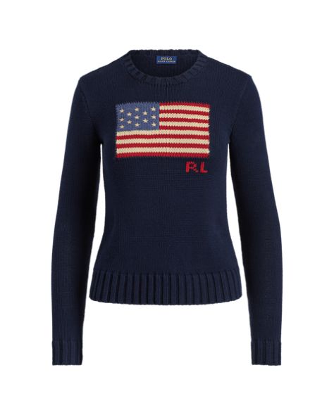 Flag Sweater, Design Darling, Designer Ralph Lauren, Ralph Lauren Pullover, Polo Ralph Lauren Sweater, American Flag Sweater, Cotton Jumper, Ralph Lauren Sweaters, Ralph Lauren Jeans