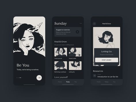 Self Motivation App by Quan Minimalist App Icons, Music Ui, To Do App, Ux Trends, App Inspiration, Web Design Mobile, Digital Communication, Motivation App, App Design Inspiration